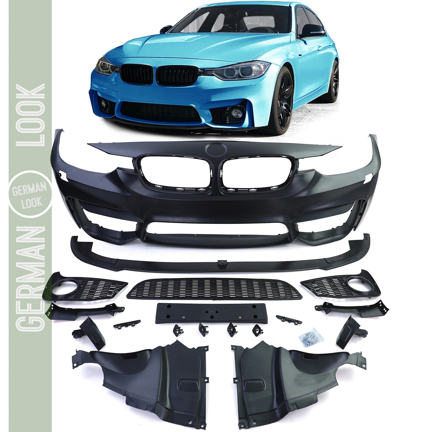 Pare-chocs avant look M3 EVO pour BMW F30 F31 2011-2019