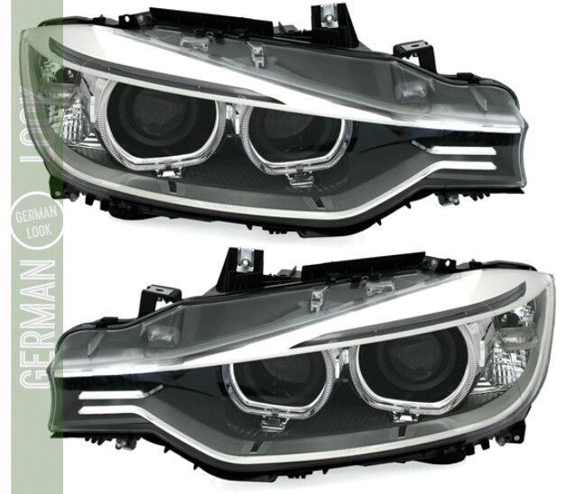 Phares Angel Eyes pour BMW Série 3 F30 2011 - 2015 Phares Angel Eyes pour BMW Série 3 F30 2011 - 2015