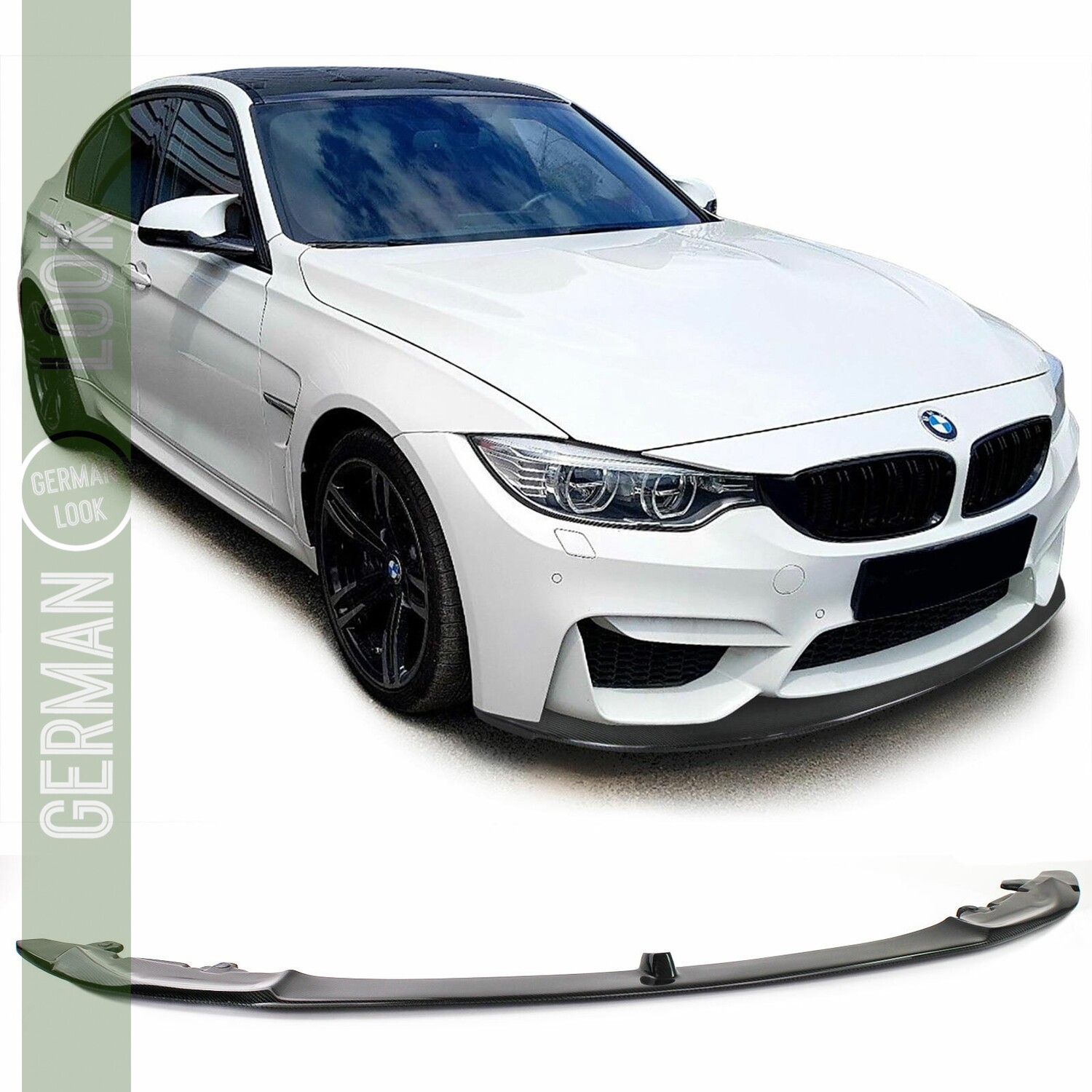 Lame de pare-chocs avant en véritable Carbone pour BMW Série 3 et 4 M3 F80 M4 F82