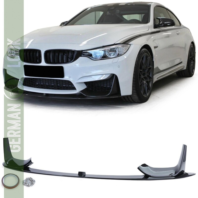 Lame de pare-chocs avant pour BMW Série 3 e 4 M3 F80 M4 F82 noir brillant