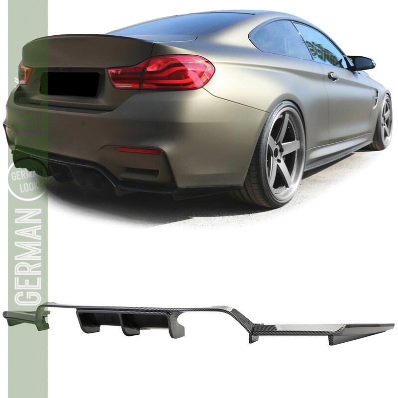 Diffuseur arrière Performance pour BMW Série 3 4 M3 F80 M4 F82 F83 look carbone