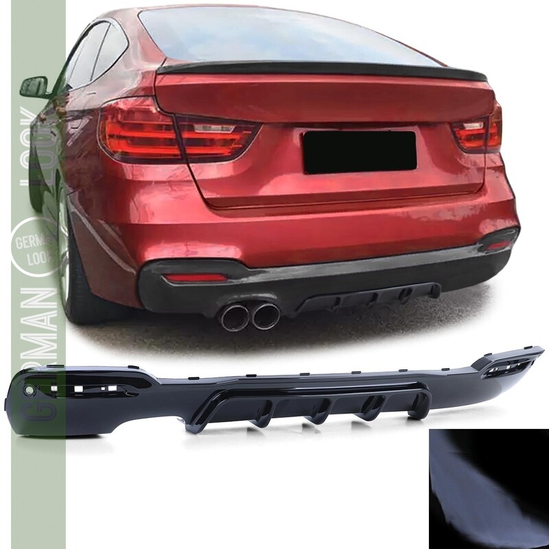 Diffuseur arrière Performance pour BMW Série 3 GT F34 noir brillant