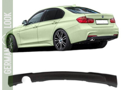 Diffuseur de pare-chocs arrière Sport Look pack M noir pour BMW F30 F31