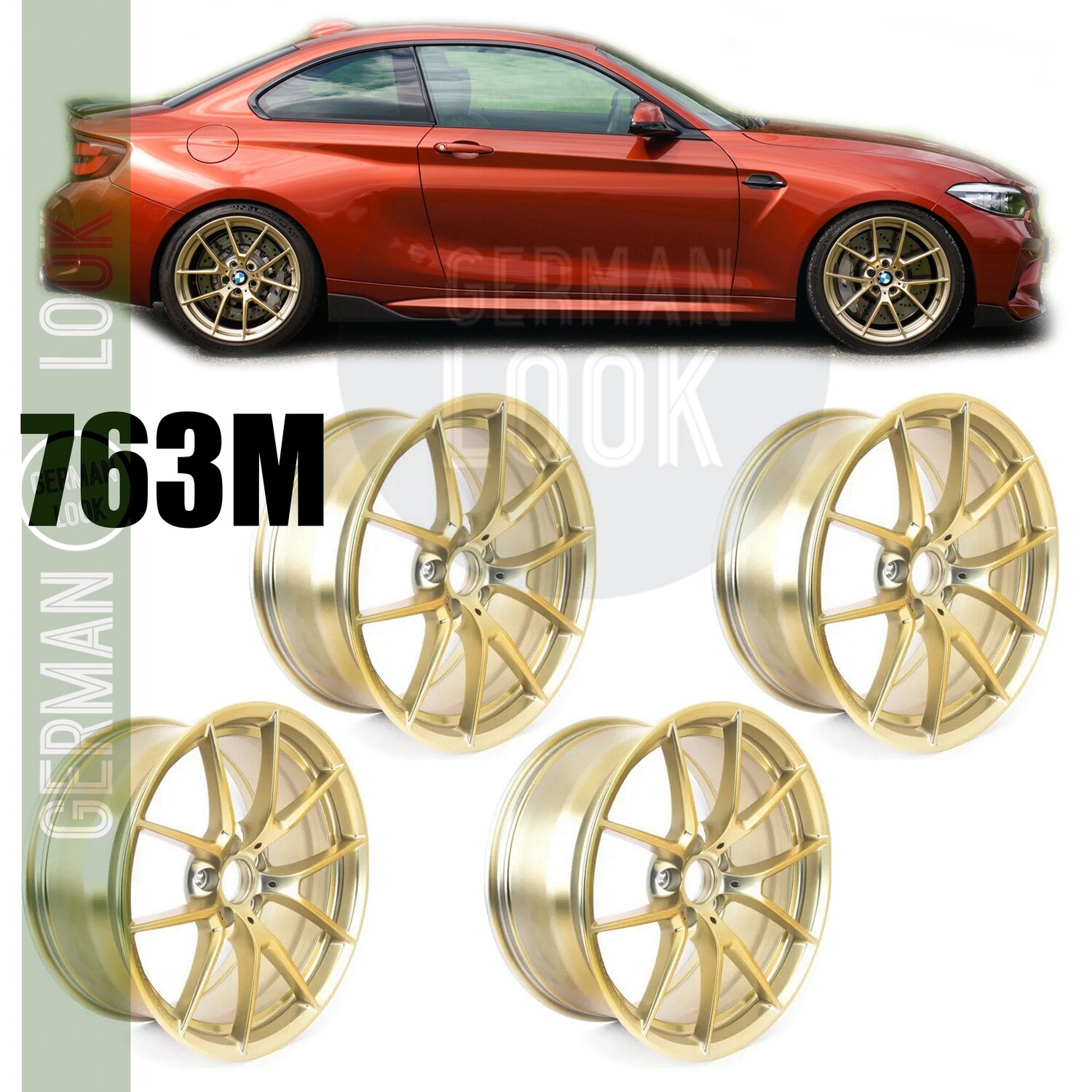 4 Jantes 19'' look M4 CS 763M Bronze - BMW E87 F20 F22 F30 F32