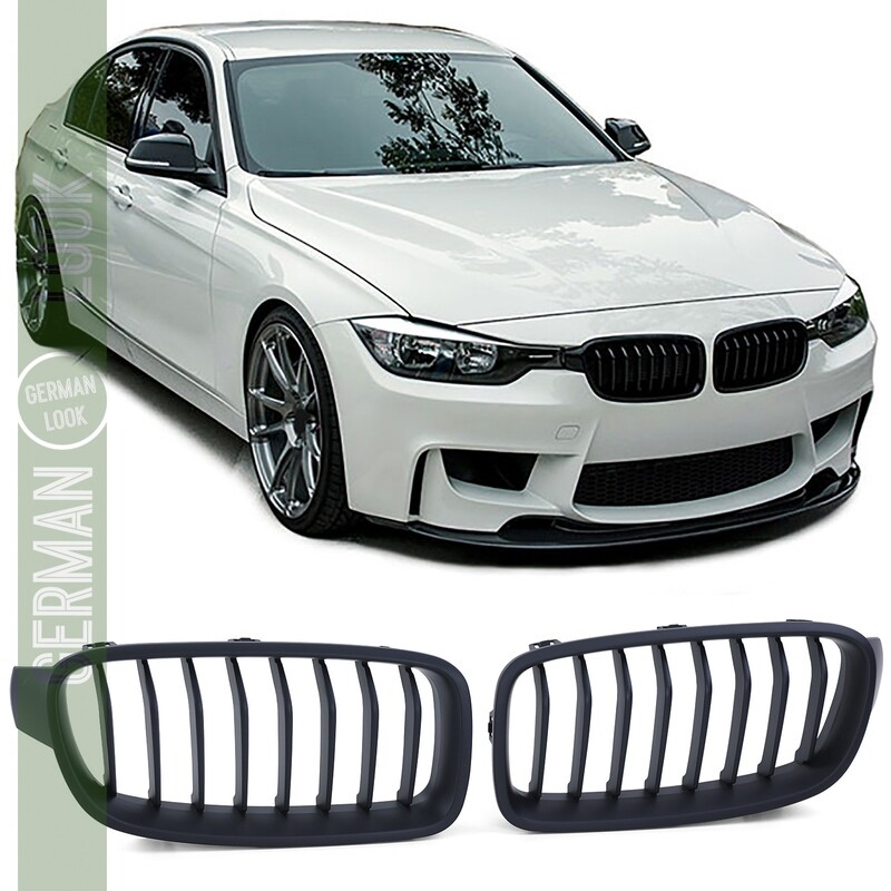 Calandre pour BMW Série 3 F30 F312011-2019 noir mat