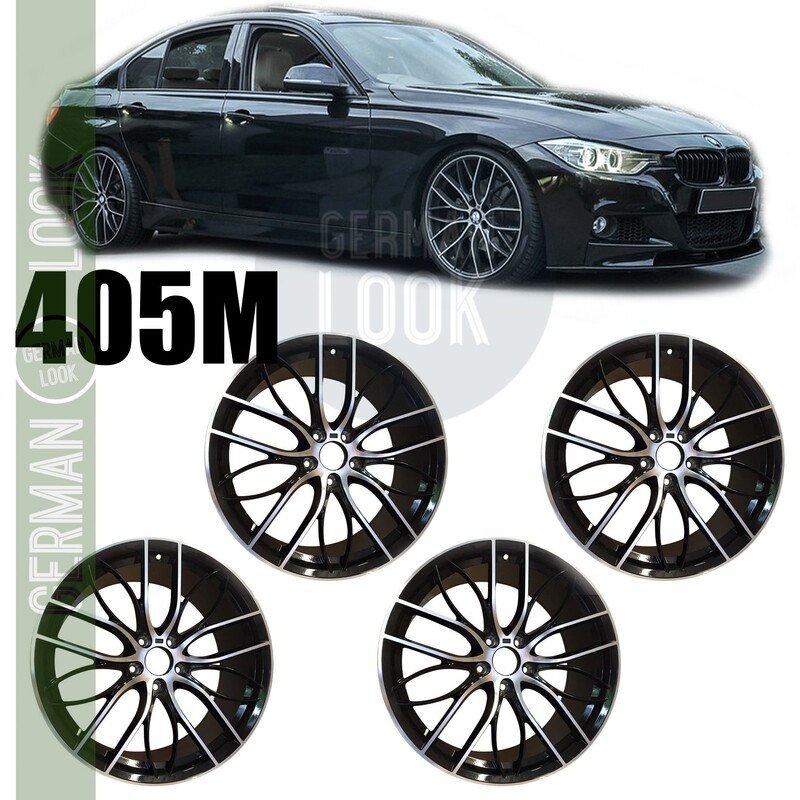 4 Jantes 19'' Look 405M Performance - Noir Bi-couleur - BMW F30 F32 E90 E92 F10 F12