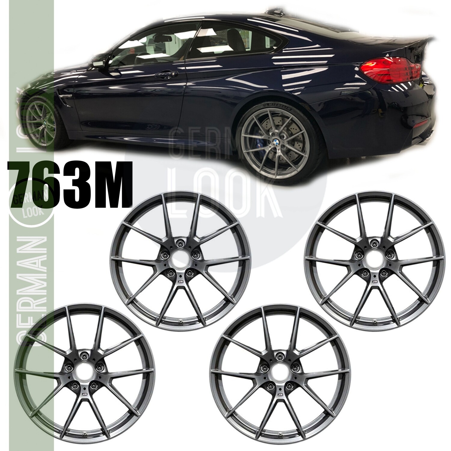 4 Jantes 19'' look M4 CS 763M Gris - BMW E87 F20 F22 F30 F32
