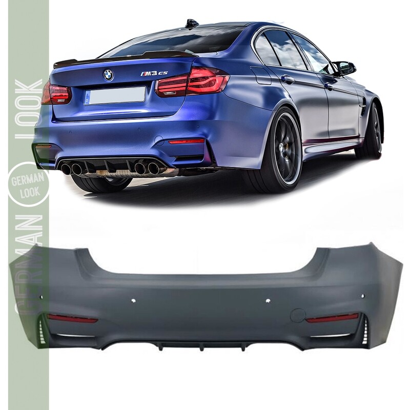 Pare-chocs arrière Look M3 EVO pour BMW Série 3 F30 Berline 2011-2019