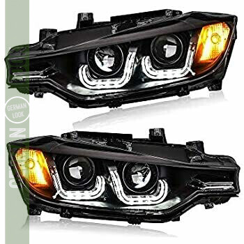 Paire de phares Angel Eyes look Pack M Performance pour BMW F30 F31 F35 2011 - 2015