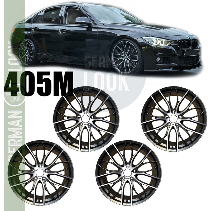 4 Jantes 19'' Look 405M Performance - Gris Bi-couleur - BMW F30 F32 E90 E92 F10 F12