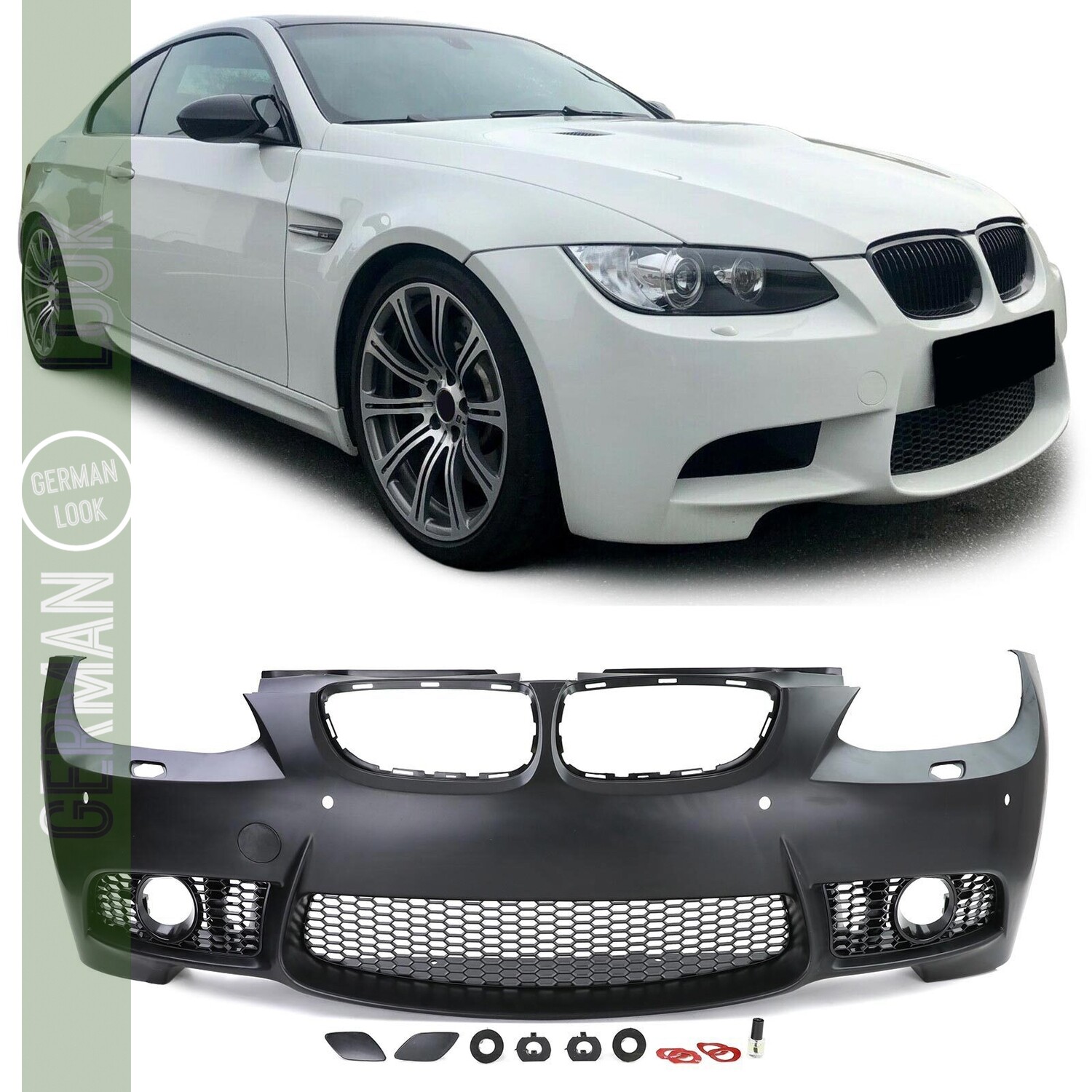 Pare-chocs avant avec PDC pour BMW Série 3 E92 E93 2006-2010 Look M3