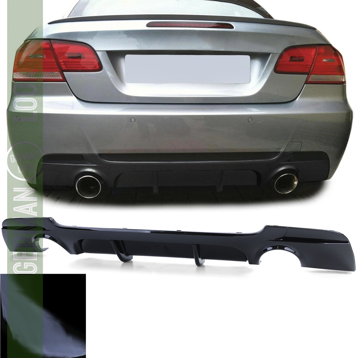 Diffuseur Performance BMW Série 3 E92 E93 2006-2013 - Noir Brillant