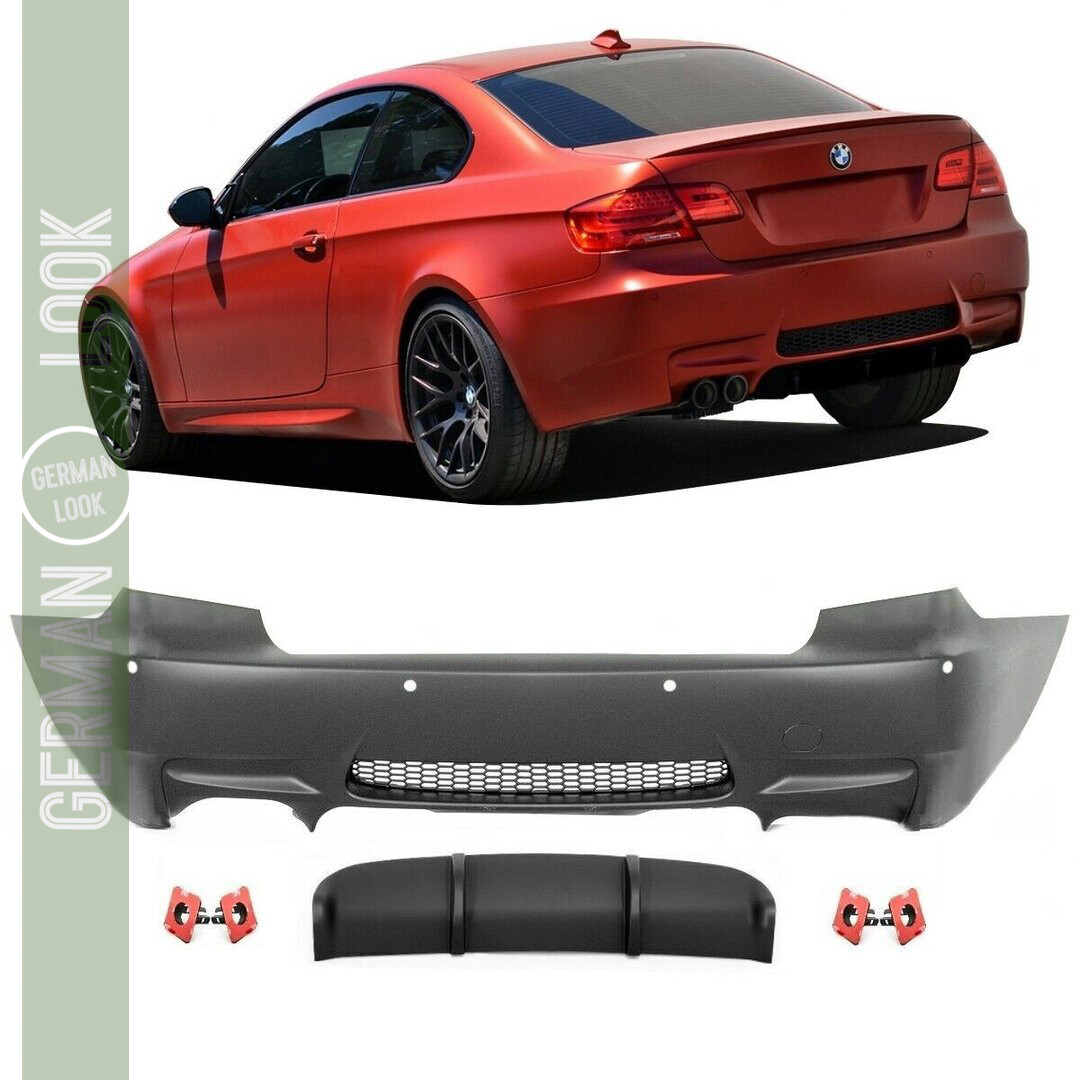 Pare choc arrière pour BMW Série 3 E92 E93 Look M3 pour Coupé et Cabriolet - PDC
