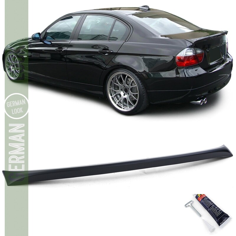 Becquet de coffre pour BMW Série 3 E90 2005-2011 noir mat