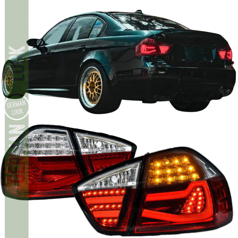 Feux arrière LED rouge et blanc pour BMW Série 3 E90 2004-2008