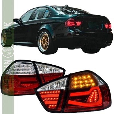 Feux arrière LED rouge et blanc pour BMW Série 3 E90 2004-2008