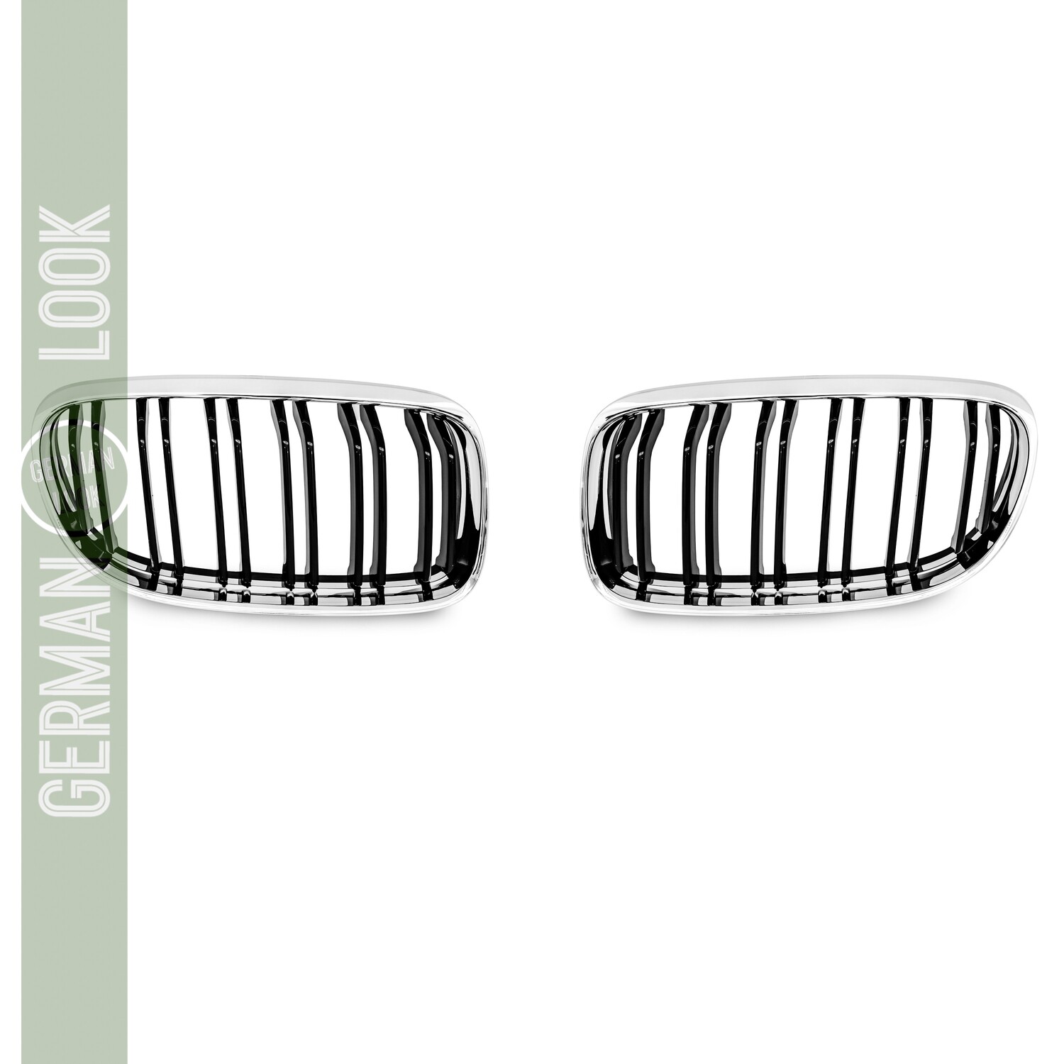 Calandre double lame pour BMW Série 3 E90 2008-2011 Chrome