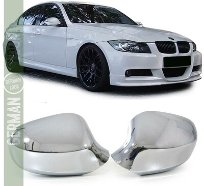 Coques de rétroviseur chrome pour BMW Série 3 E90 E91 2008-2011