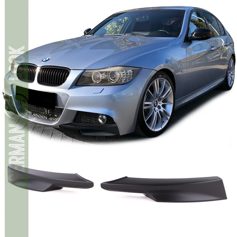 Splitter de pare-chocs avant pour BMW Série 3 E90 E91 2008-2011 noir mat
