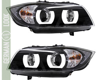 Paire de phares avant look Pack M Performance pour BMW E90 E91 2005-  2008