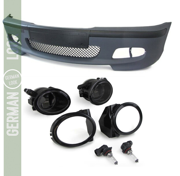 Pare-chocs avant pour BMW Série 3 E46 Pack M M2 Coupé et Cabriolet Phase 1 + antibrouillards