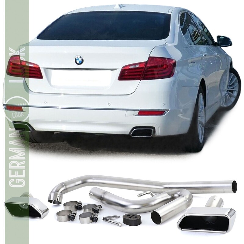 Tuyaux / embouts d'échappement inox pour BMW Série 5 F10 F11 + Série 6 F12 F13