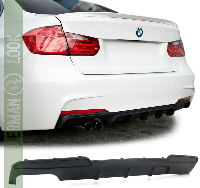 Diffuseur pour pare-choc arrière en ABS pour BMW Série 5 F10 look Pack M Motorsport / Performance