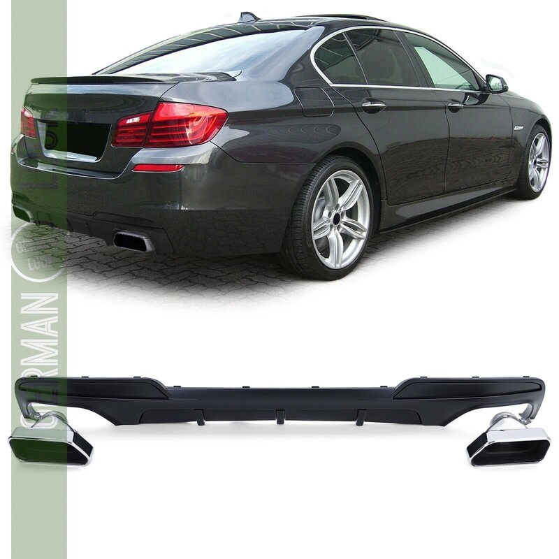 Diffuseur de pare choc arrière + échappements pour BMW Série 5 F10 2010 - 2016