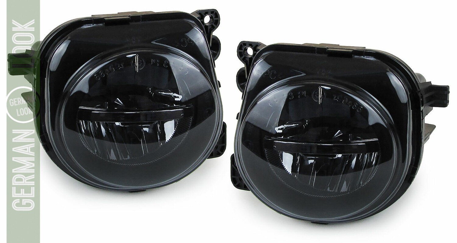 Paire de feux antibrouillard à LED noir fumé pour BMW Série 5 F07 F10 F11 GT Berline Touring à partir de 2013