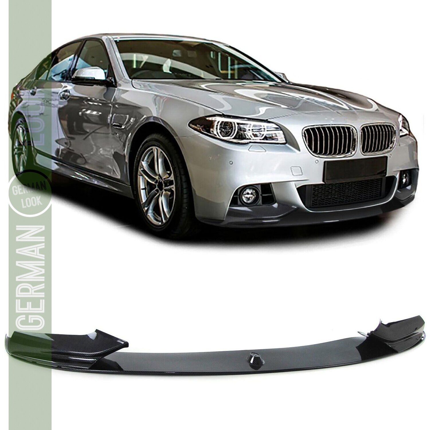 Lame de Pare-chocs pour BMW Série 5 F10 F11 look  Performance - Look Carbone