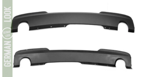 Diffuseur de pare-chocs arrière Sport Look pack M noir pour BMW Série 5 F10 F11