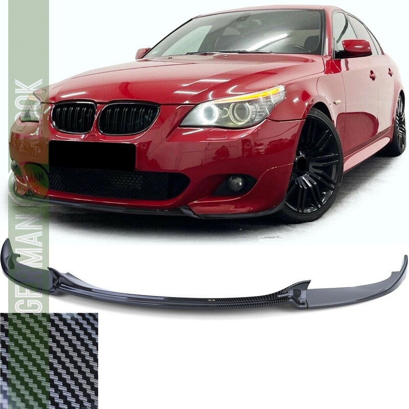 Lame de Pare choc M / M5 pour BMW Série 5 E60 E61 2003 - 2010 - Look Carbone