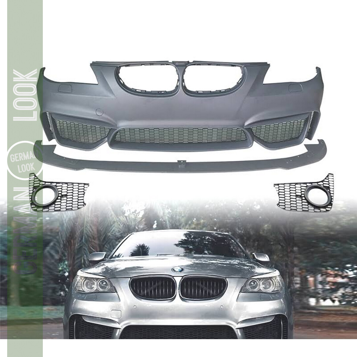 Pare choc avant Look M4 pour BMW Série 5 E60 E61 de 2003 - 2010