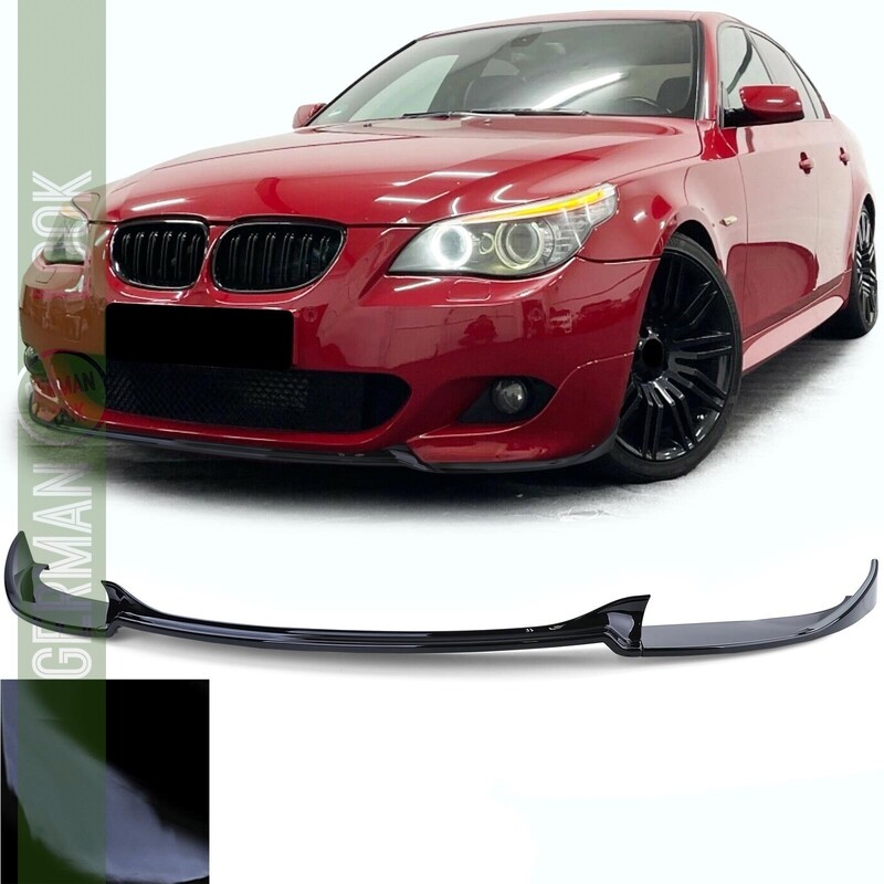 Lame de Pare choc M5 pour BMW Série 5 E60 E61 2003 - 2010 - Noir Brillant