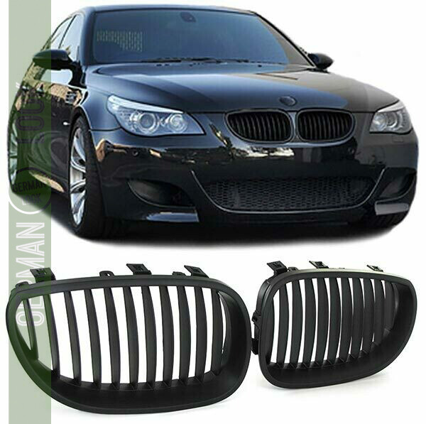 Calandre pour BMW Série 5 E60 E61 noir mat