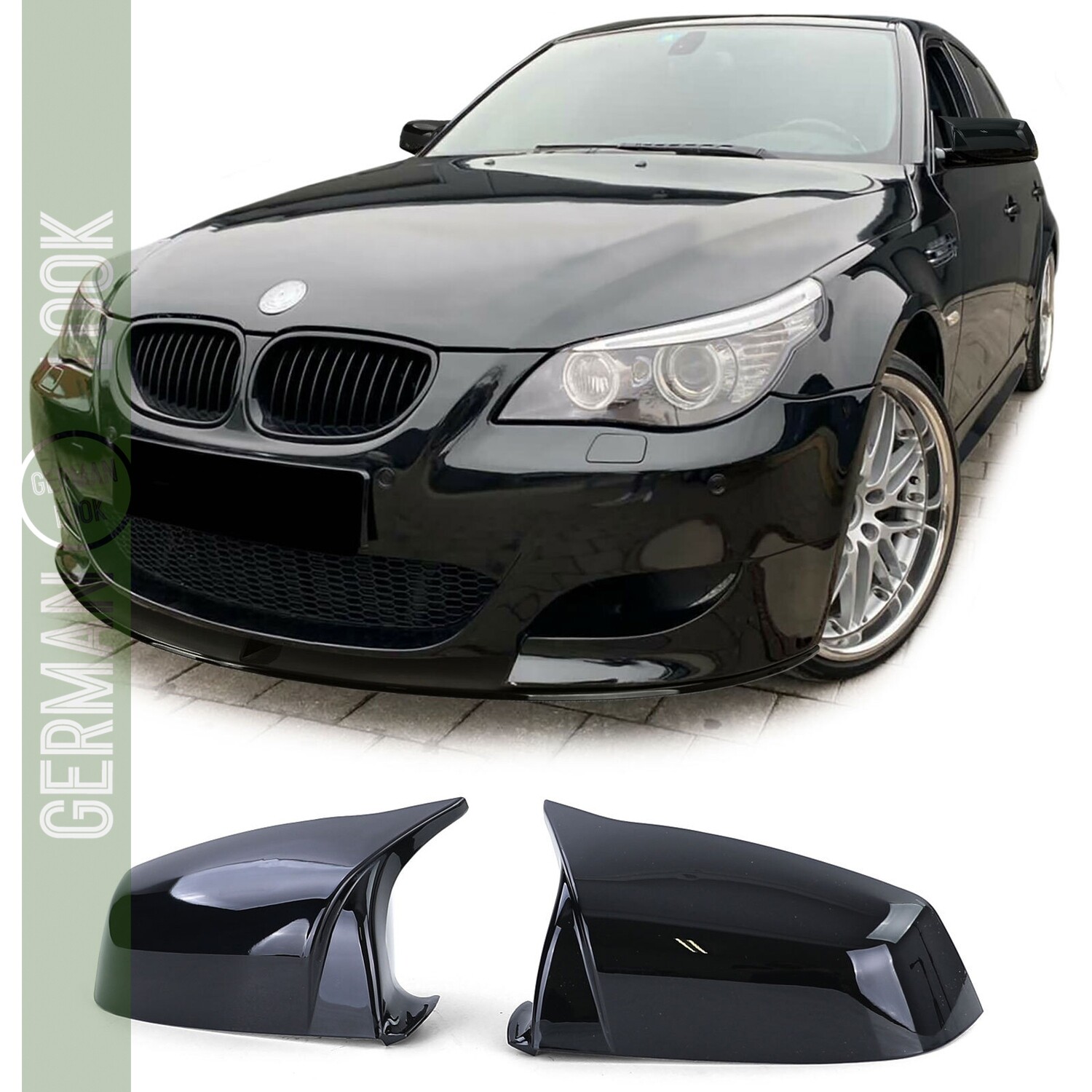 Coques de rétroviseur Look Pack M Performance pour BMW Série 5 E60 E61 2007 - 2009