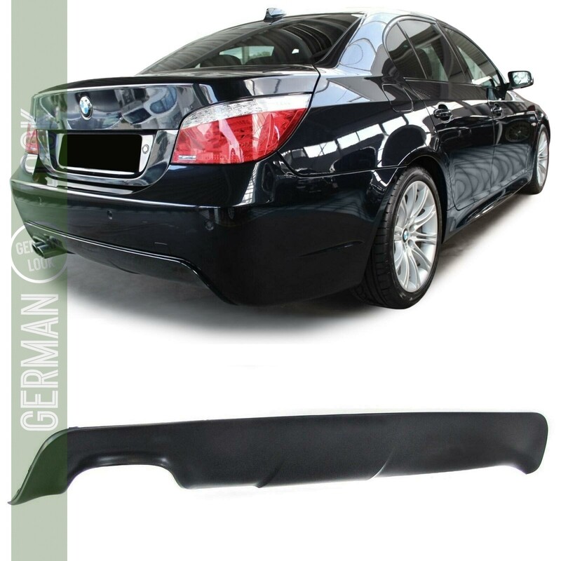Diffuseur de pare-chocs arrière pour BMW Série 5 E60 Pack M noir mat