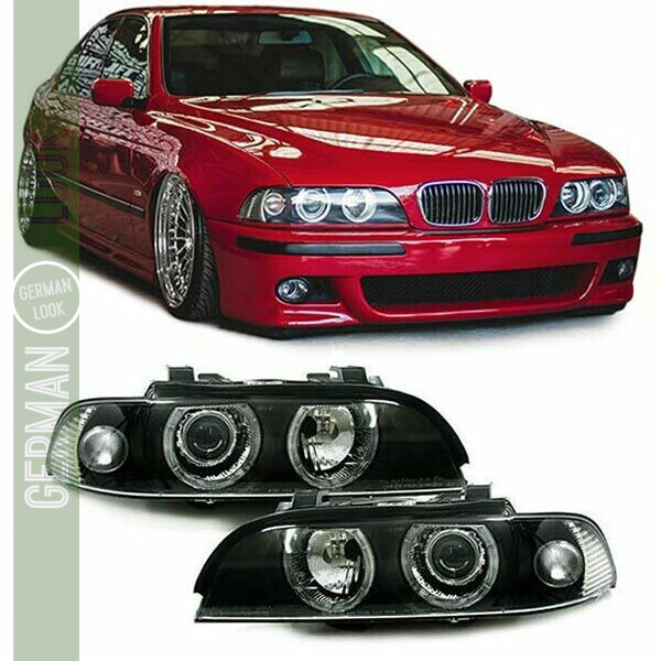 Paire de phares Angel Eyes avant pour BMW Série 5 E39 1995 - 2000