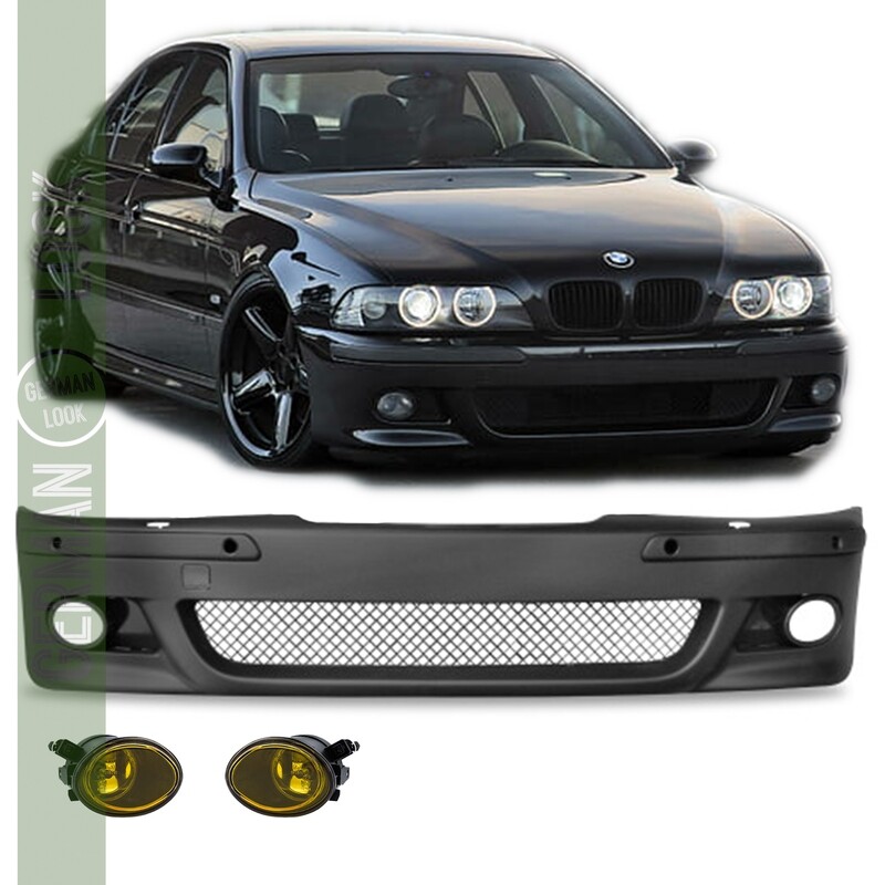 Pare-chocs avant pour BMW Série 5 E39 1995-2003 Look Pack M M5 Avec PDC et lave phare + Antibrouillards