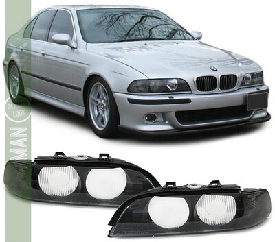 Verres d'optique / vitres de phare avant avec clignotants pour BMW Série 5 E39 1995 - 2000