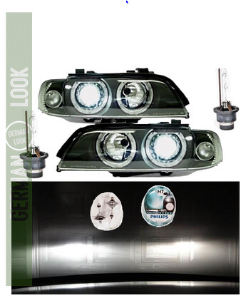 Paire de phares Angel Eyes look Pack M Performance pour BMW E39 1995 - 2000