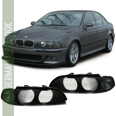 Verres d'optique / vitres de phare avant pour BMW Série 5 E39 1995 - 2000
