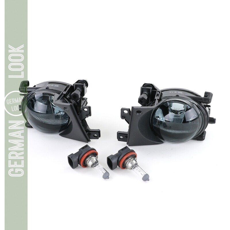 Paire de feux antibrouillard noir fumé pour BMW Série 5 E39 2000 - 2004