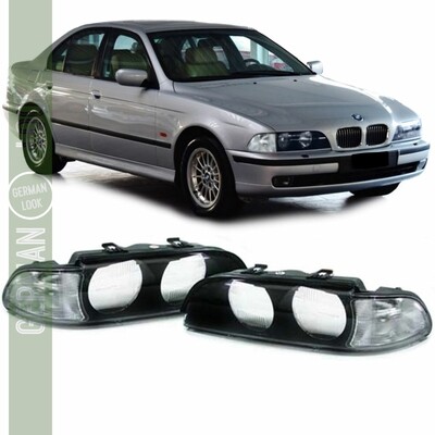 Verres d'optique / vitres de phare avant pour BMW Série 5 E39 1995 - 2000