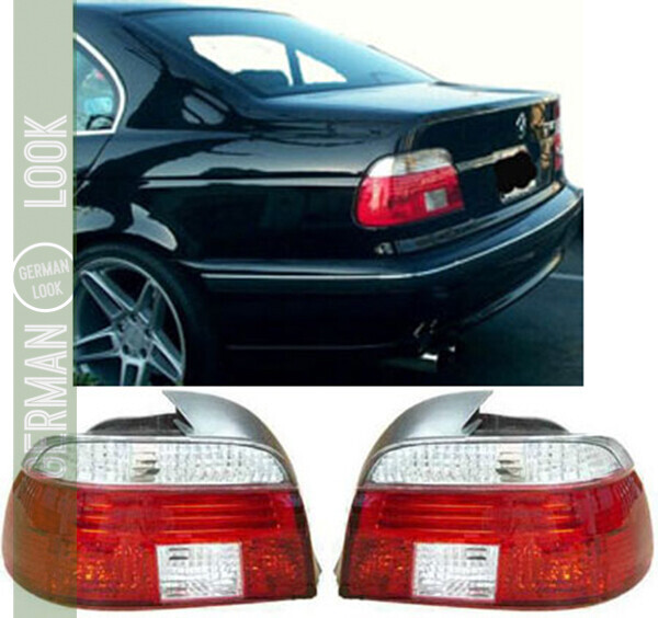 Paire de feux arrière rouge blanc pour BMW E39 Berline 1995-2000