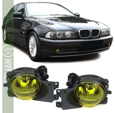 Paire de feux antibrouillard jaune pour BMW Série 5 E39 2000 - 2004