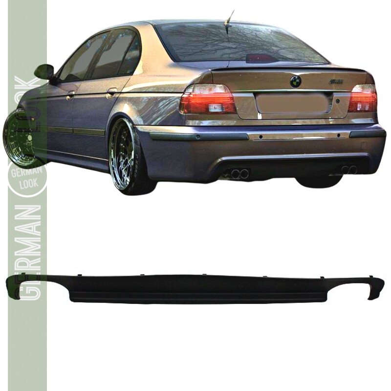 Diffuseur de pare-chocs arrière Look M5 noir pour BMW Série 5 E39