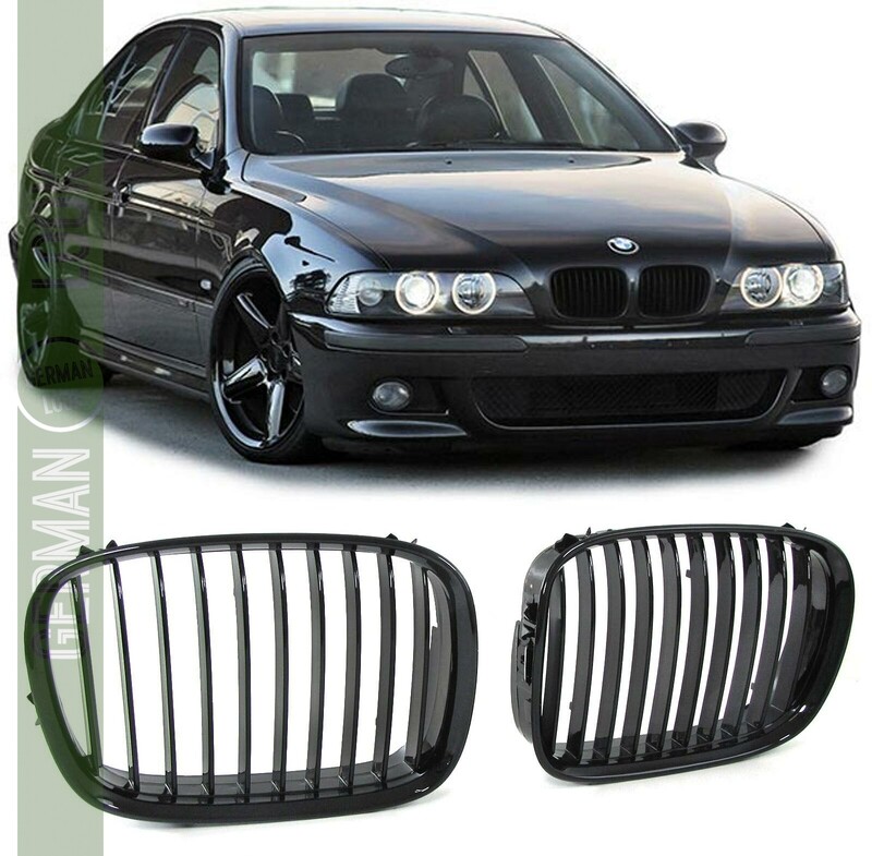 Calandre pour BMW Série 5 E39 1995-2003 noir brillant