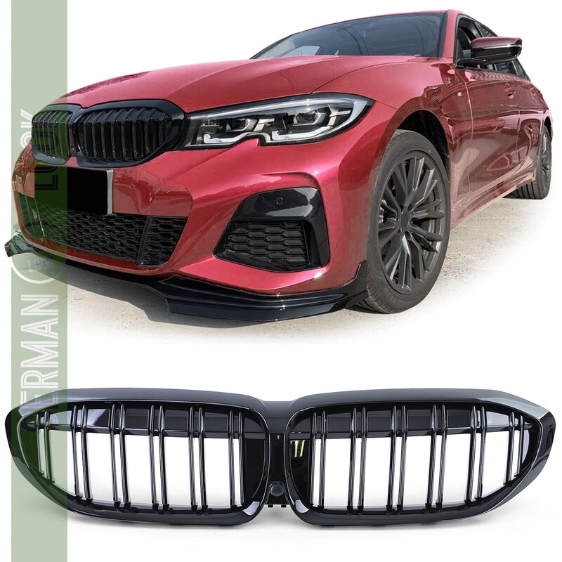 Calandre / Grille Look Pack M Performance pour BMW Série 3 G20 G21 à partir de 2019 - Avec camera 360