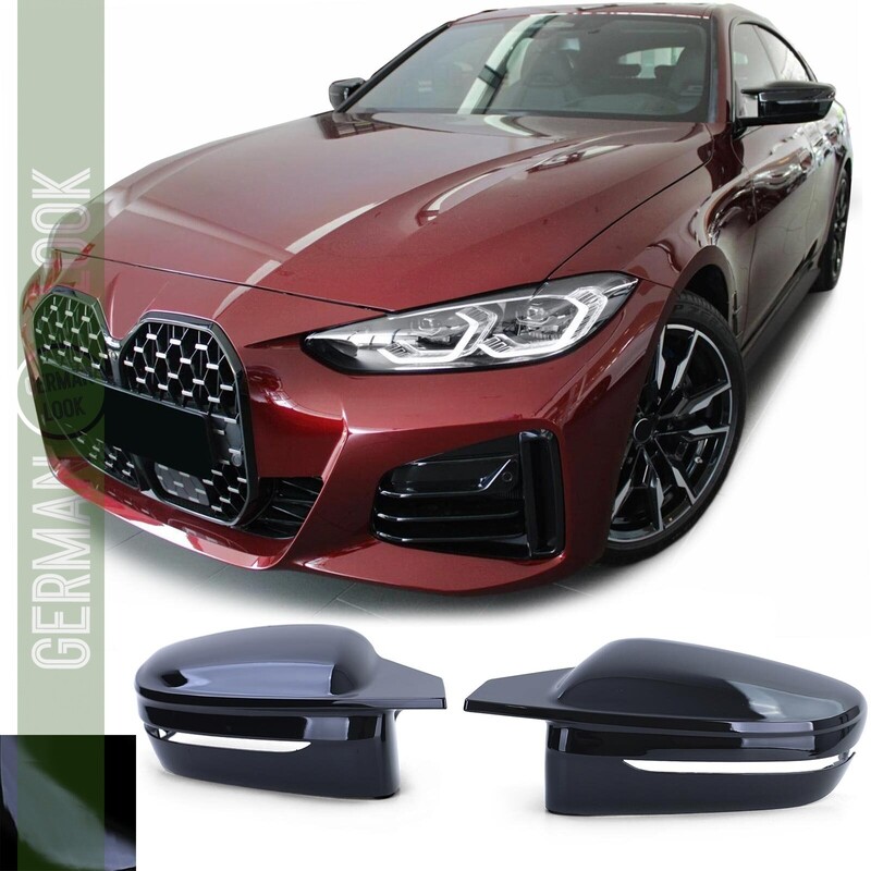 Coques de rétroviseurs sport noir brillant pour BMW Série 4 G22 G23 à partir de 2020